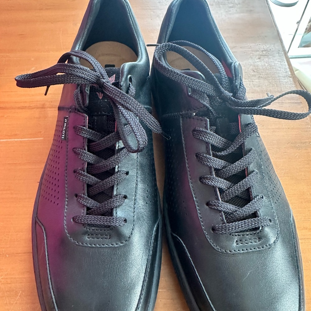 Corvette Leather Piloti Black Men's Sneakers